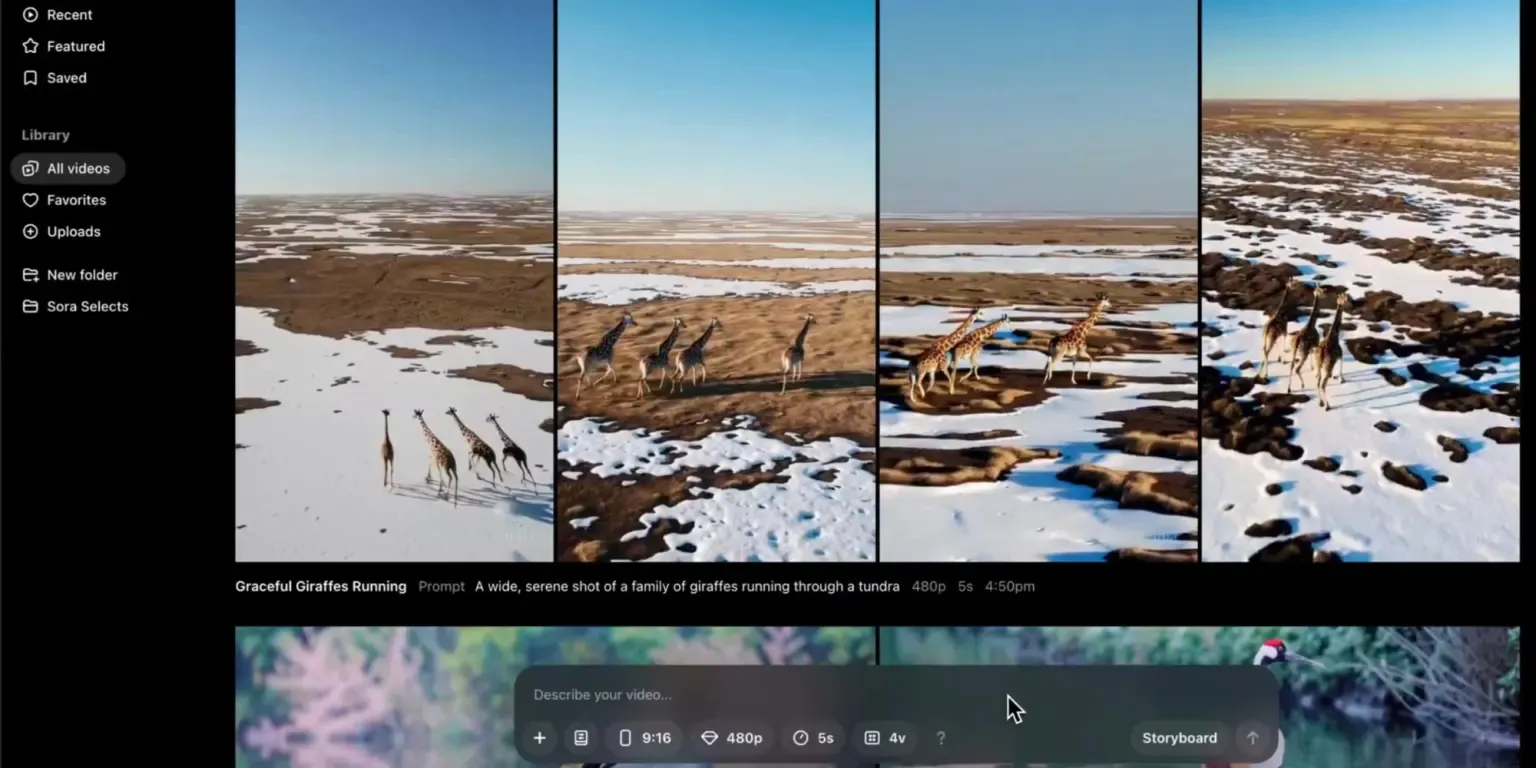 Інтерфейс Sora Інтерфейс Sora