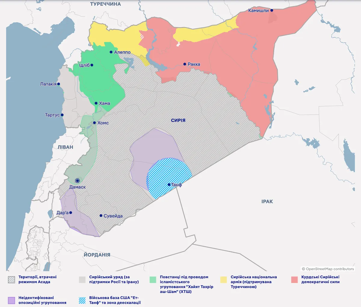 карта Сирии карта Сирии