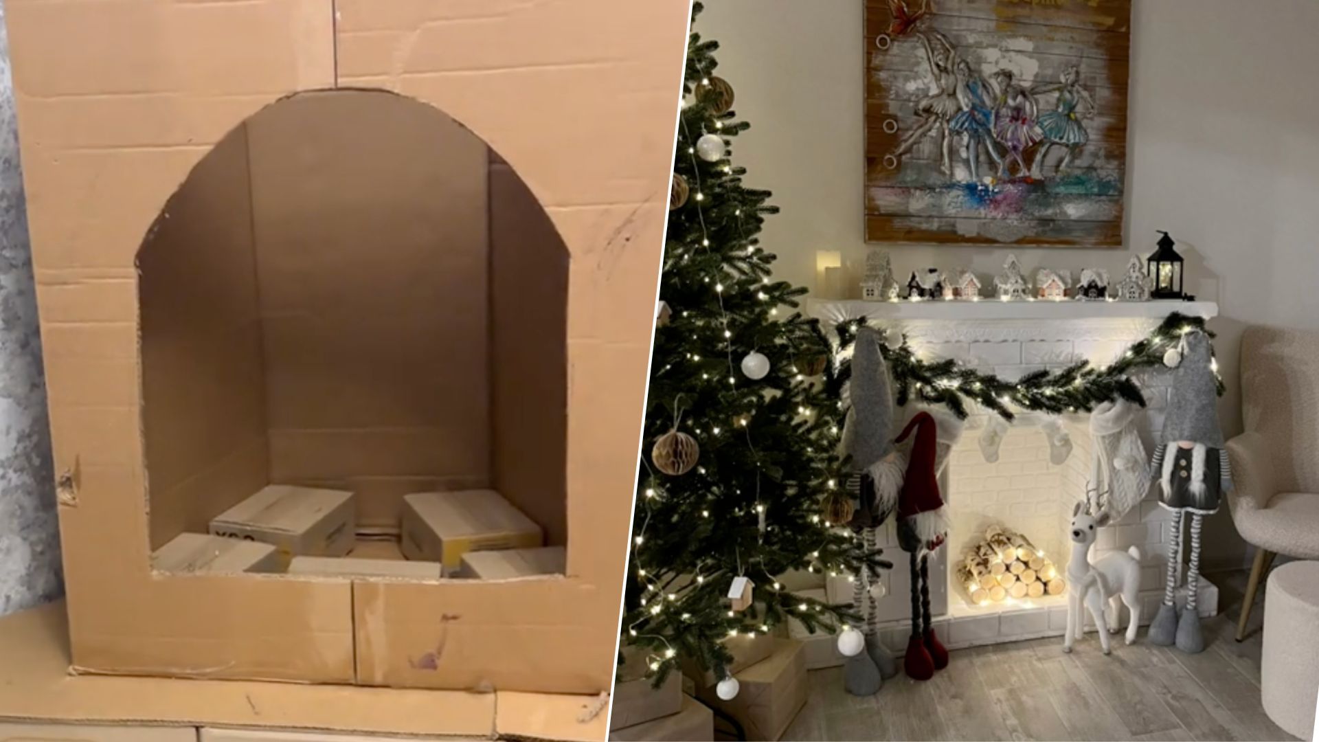 Камін своїми руками - як зробити його з картонних коробок Камін своїми руками - як зробити його з картонних коробок