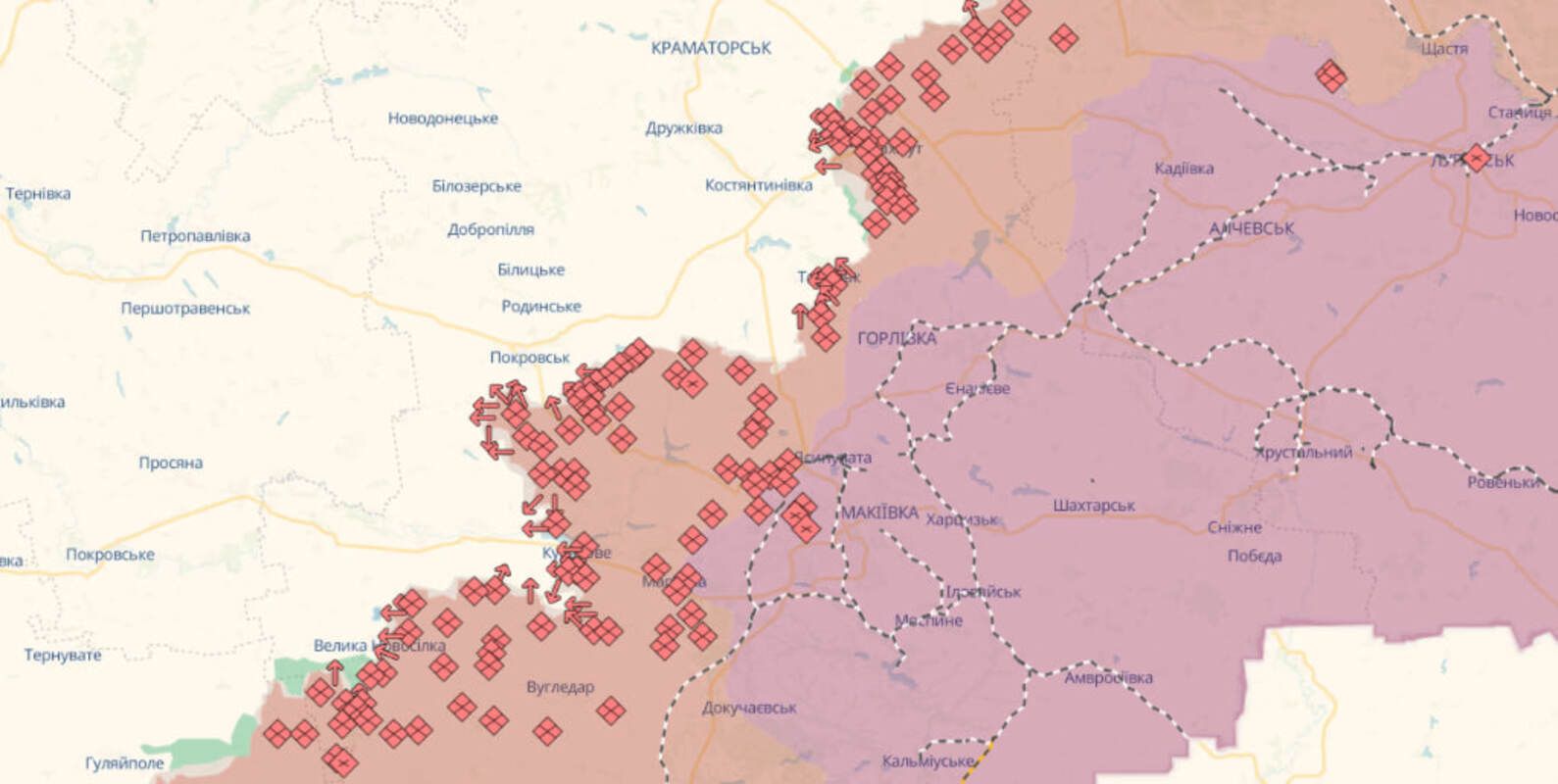 Ожесточенные бои на Кураховском и Покровском направлениях Ожесточенные бои на Кураховском и Покровском направлениях