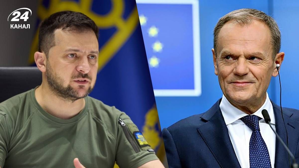 Володимир Зеленський поговорив з Дональдом Туском - 24 Канал Володимир Зеленський поговорив з Дональдом Туском - 24 Канал