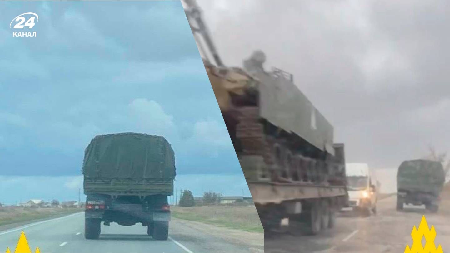 Окупанти перекидають техніку з Криму у Запорізьку область - 24 Канал Окупанти перекидають техніку з Криму у Запорізьку область - 24 Канал