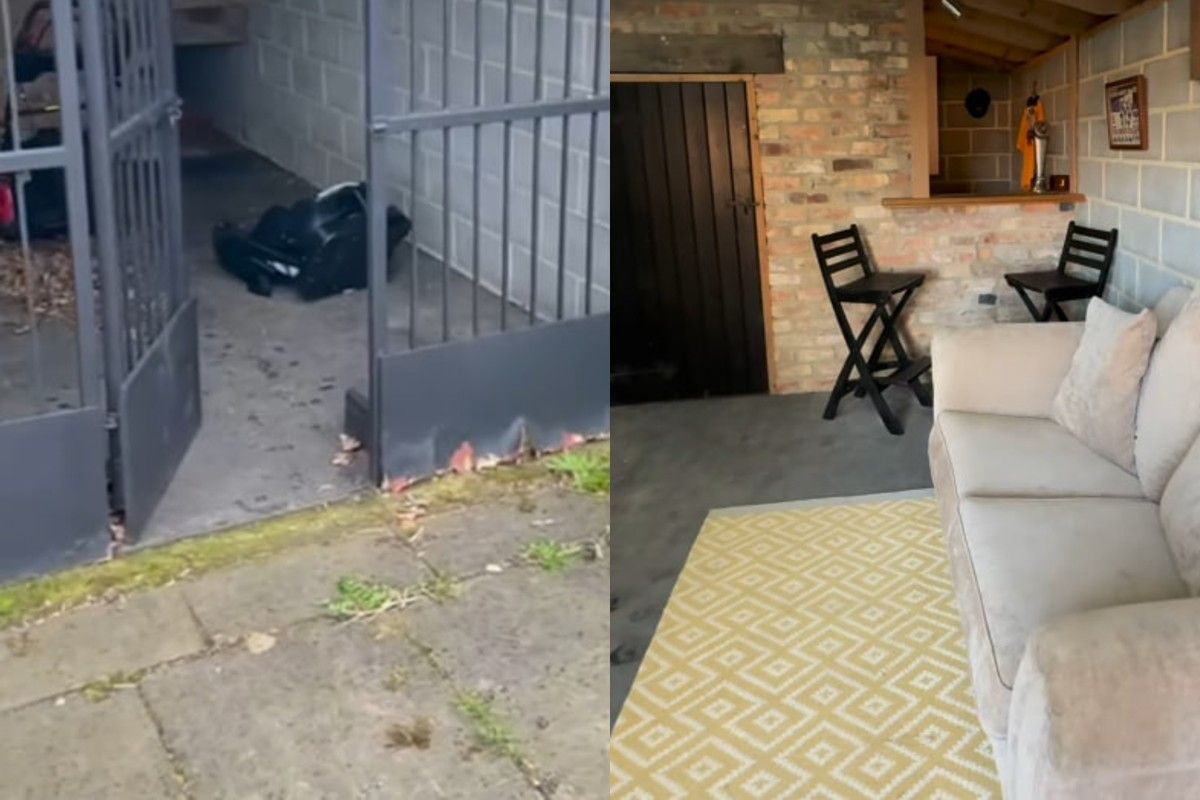 Родина переробила вольєр у паб Родина переробила вольєр у паб