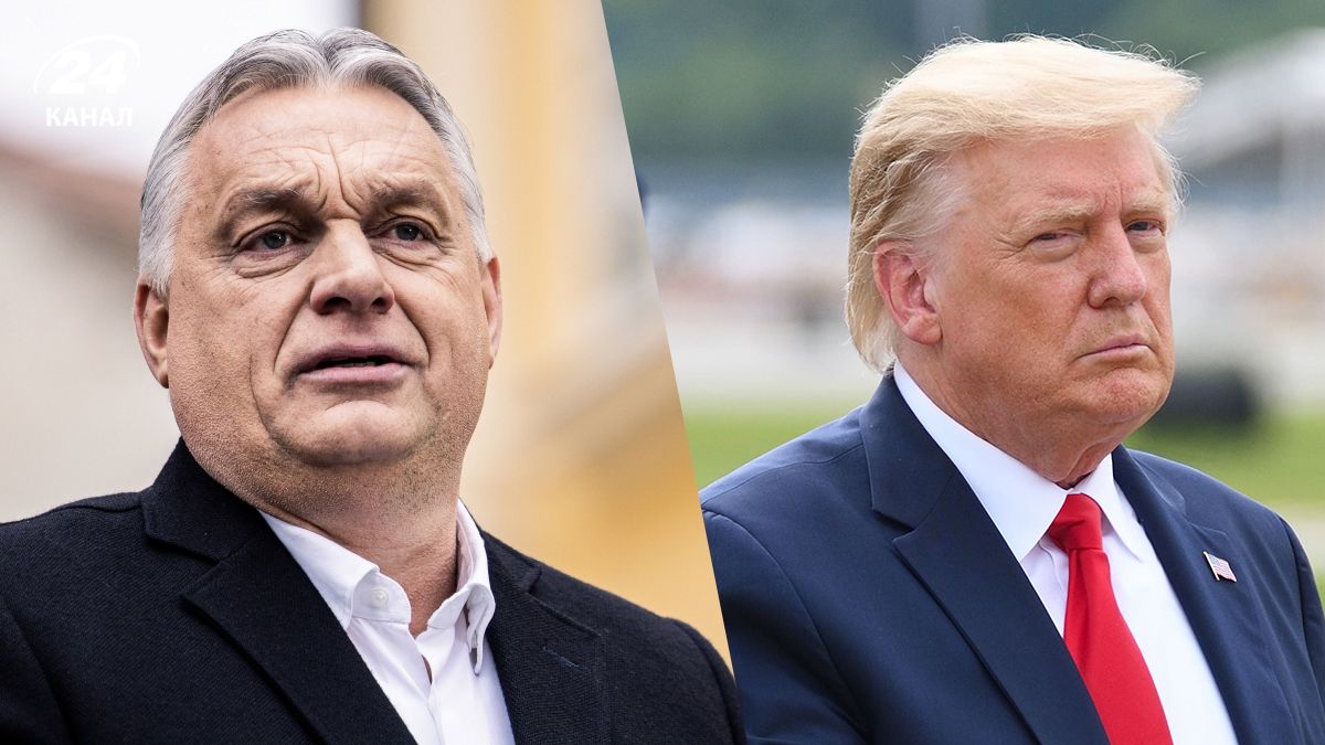 Прем'єр Угорщини Віктор Орбан і президент США Дональд Трамп Прем'єр Угорщини Віктор Орбан і президент США Дональд Трамп