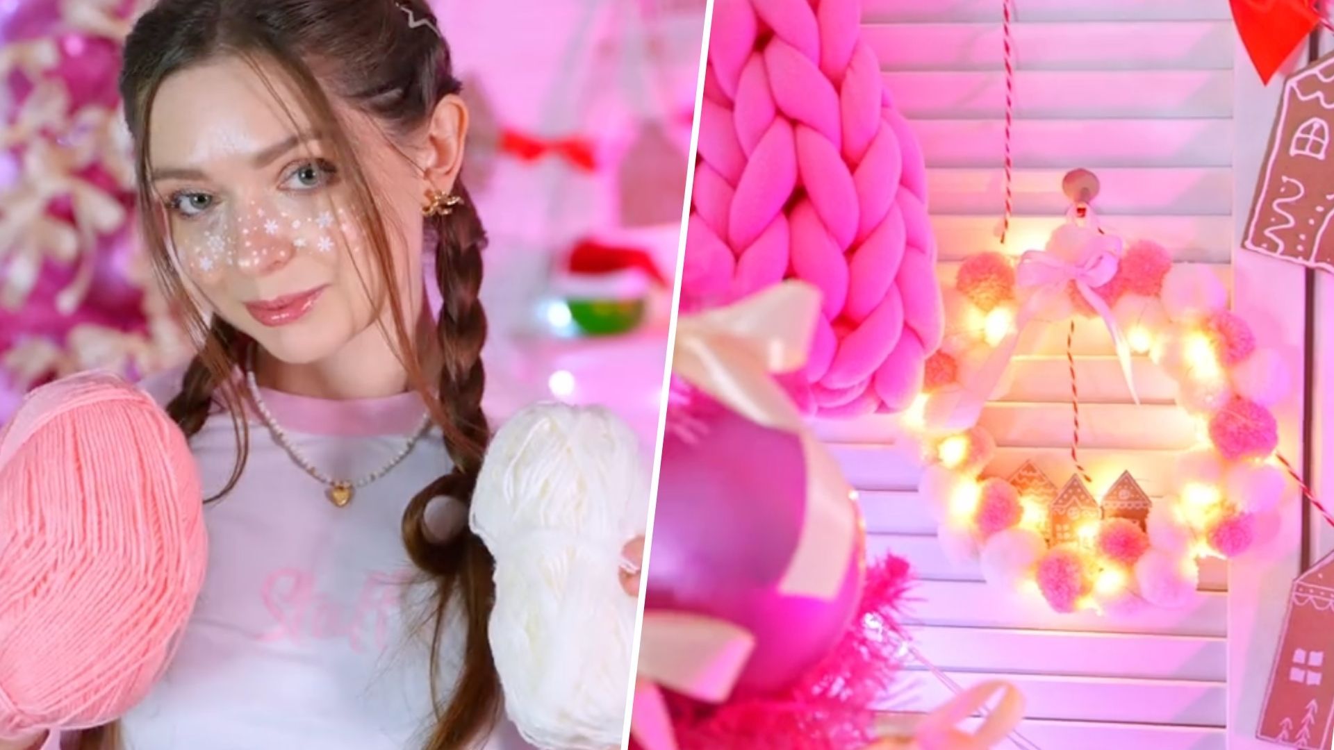 Як зробити різдвяний вінок з ниток і картону - відео ідеї Як зробити різдвяний вінок з ниток і картону - відео ідеї