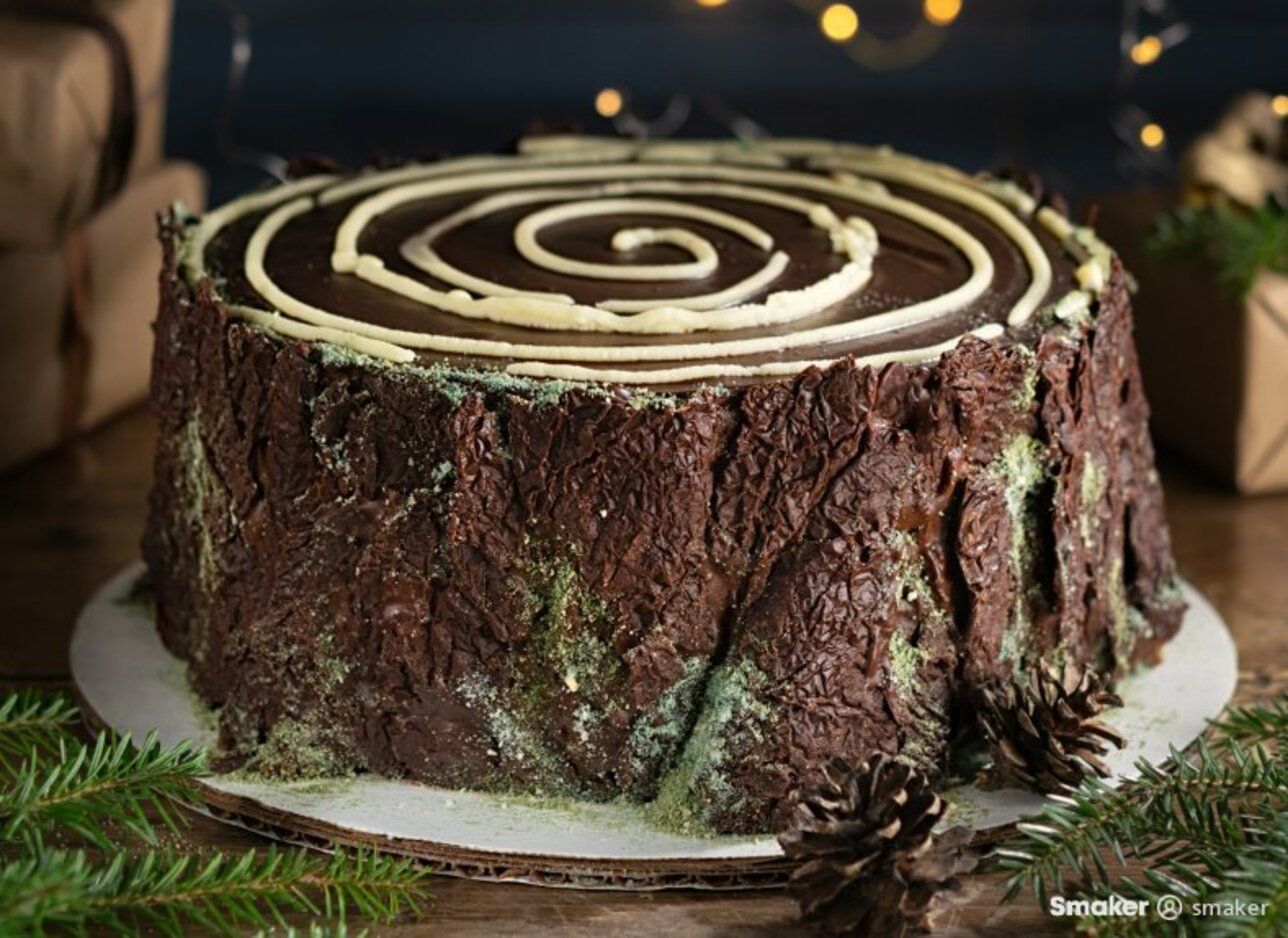 Готовим пляцок "Рождественский пень"