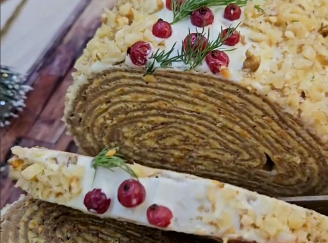 Готуємо печінковий рулет Готуємо печінковий рулет