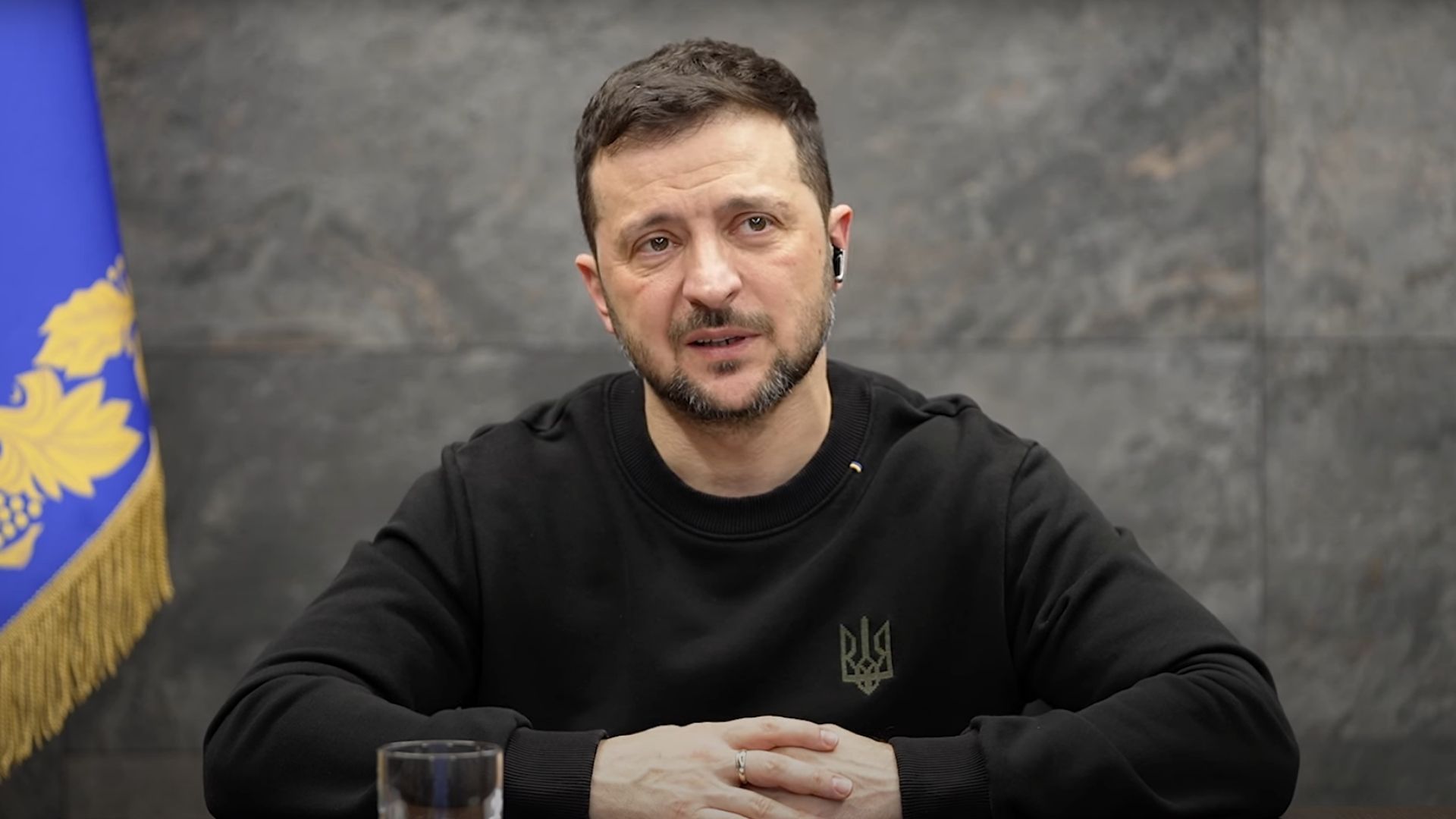 Кадр из интервью Зеленского Кадр из интервью Зеленского