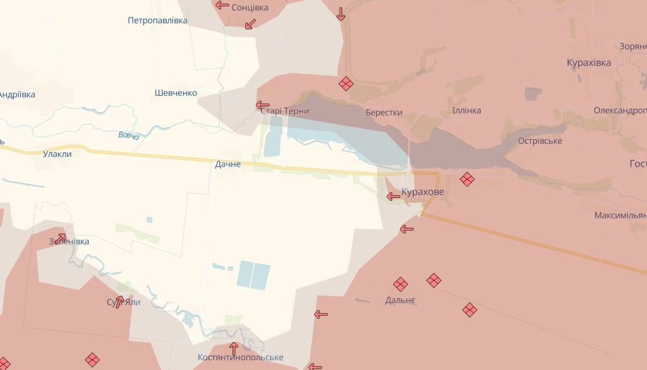 Карта бойових дій станом на 20 грудня Карта бойових дій станом на 20 грудня