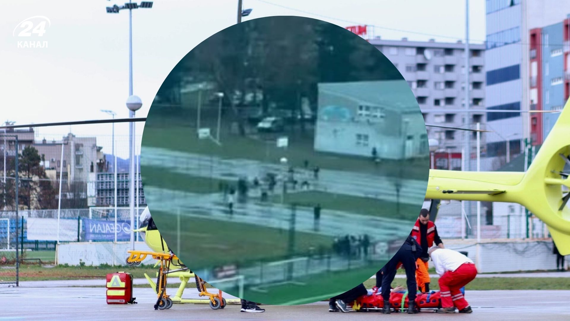 У хорватському Загребі юнак напав з ножем на дітей та вчителів У хорватському Загребі юнак напав з ножем на дітей та вчителів