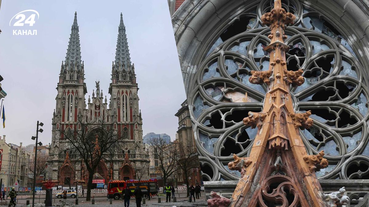 Костел Святого Миколая після атаки Костел Святого Миколая після атаки