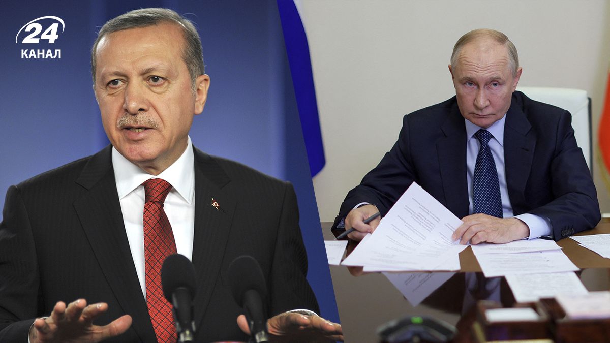 Лідер Туреччини Ердоган та російський диктатор Путін Лідер Туреччини Ердоган та російський диктатор Путін