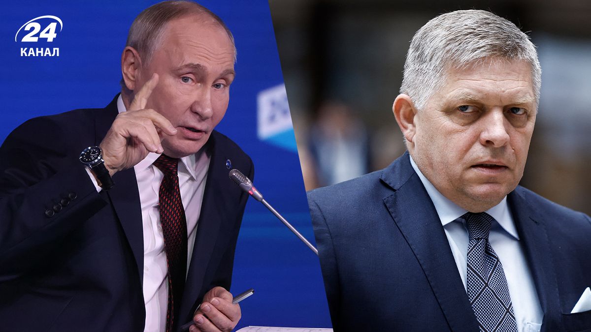 Путин встретился с Фицо Путин встретился с Фицо