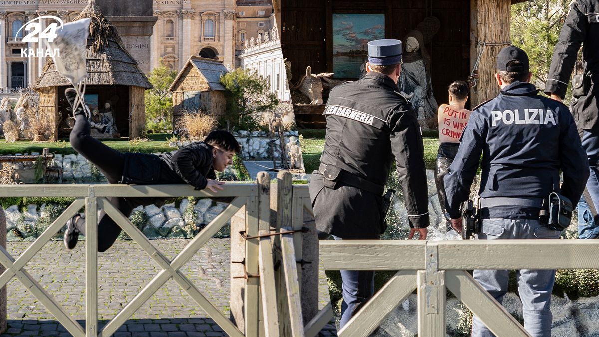 Активистка FEMEN пыталась украсть фигурку Иисуса в Ватикане в качестве протеста