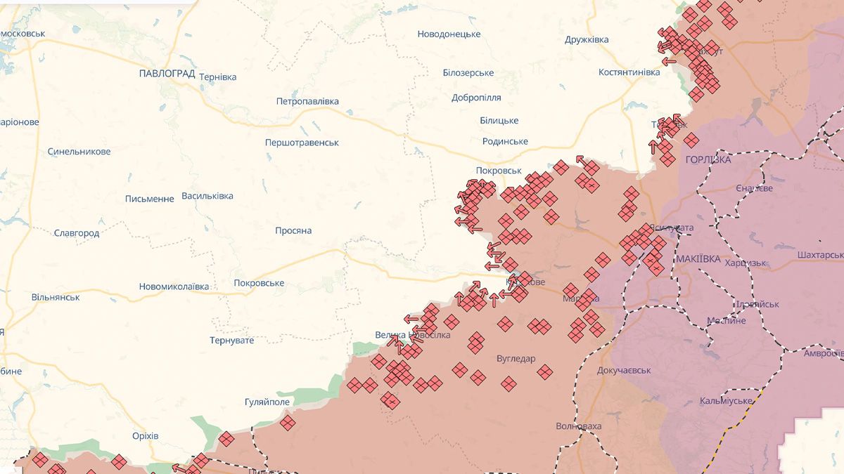 Ситуация на Востоке на карте - где идут решающие бои - 24 Канал