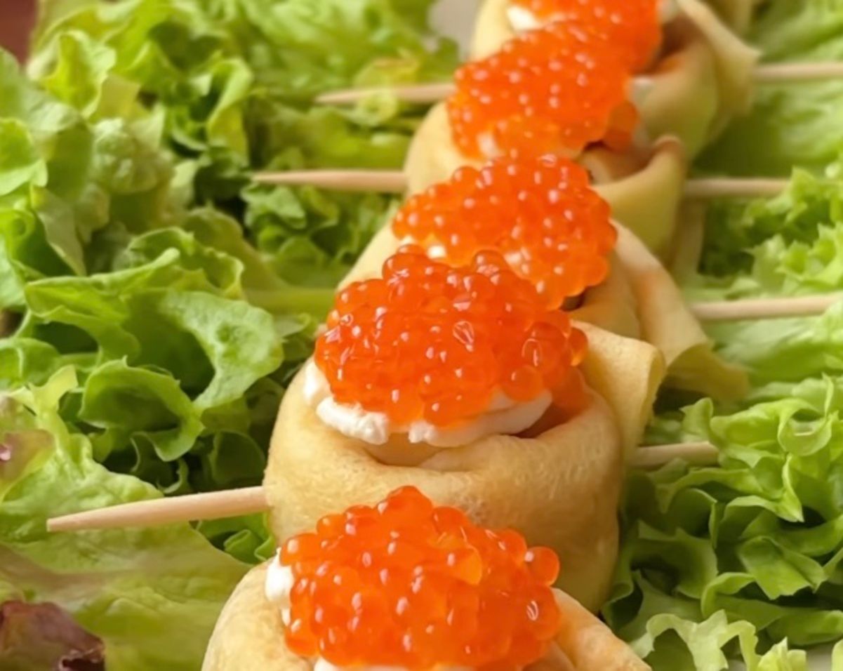 Рецепт вкусной закуски "Улитки" с икрой Рецепт вкусной закуски "Улитки" с икрой