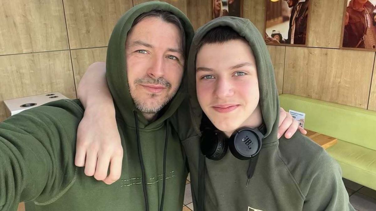 Сергей Притула с сыном Сергей Притула с сыном