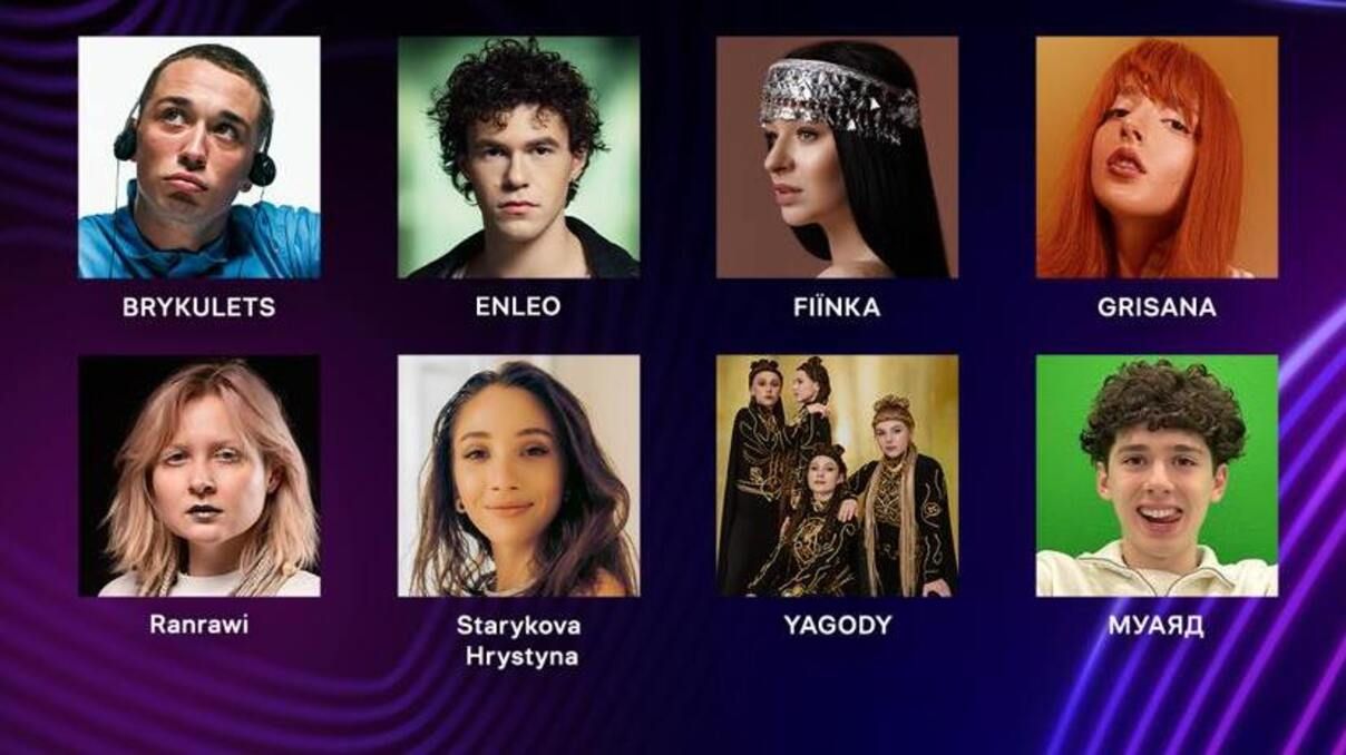 Учасники Нацвідбору-2025 Учасники Нацвідбору-2025