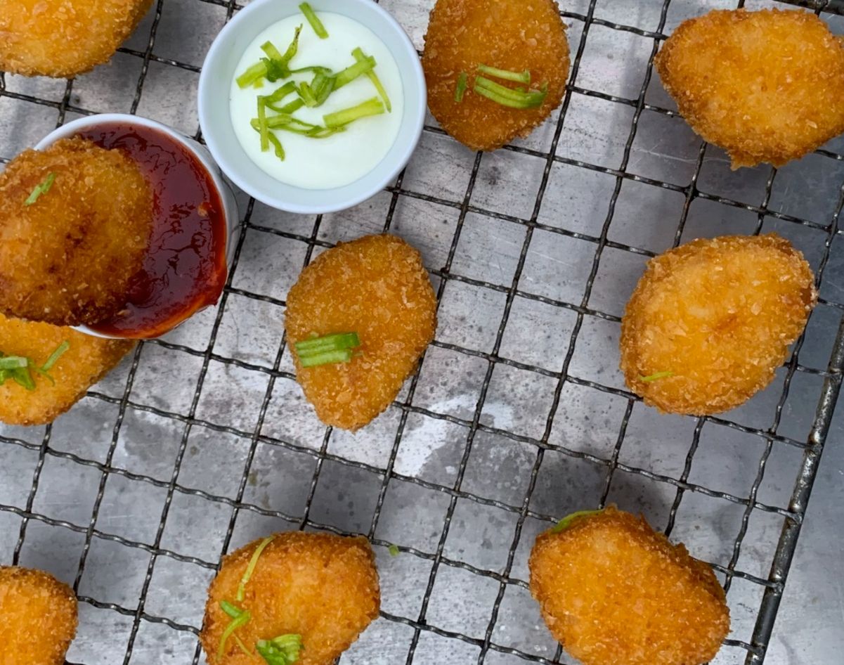 Овощные наггетсы с куриным фаршем Овощные наггетсы с куриным фаршем