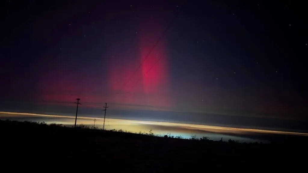 Полярне сяйво в Румунії Полярне сяйво в Румунії