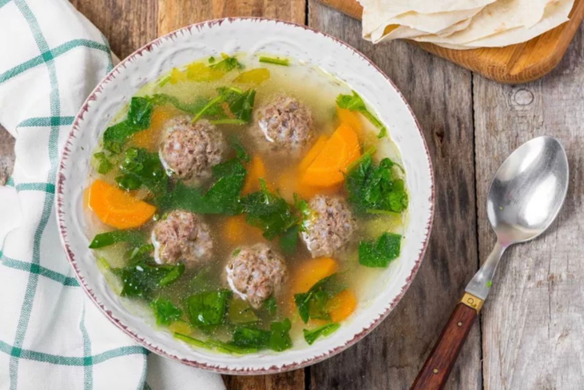 Суп с фрикадельками Суп с фрикадельками