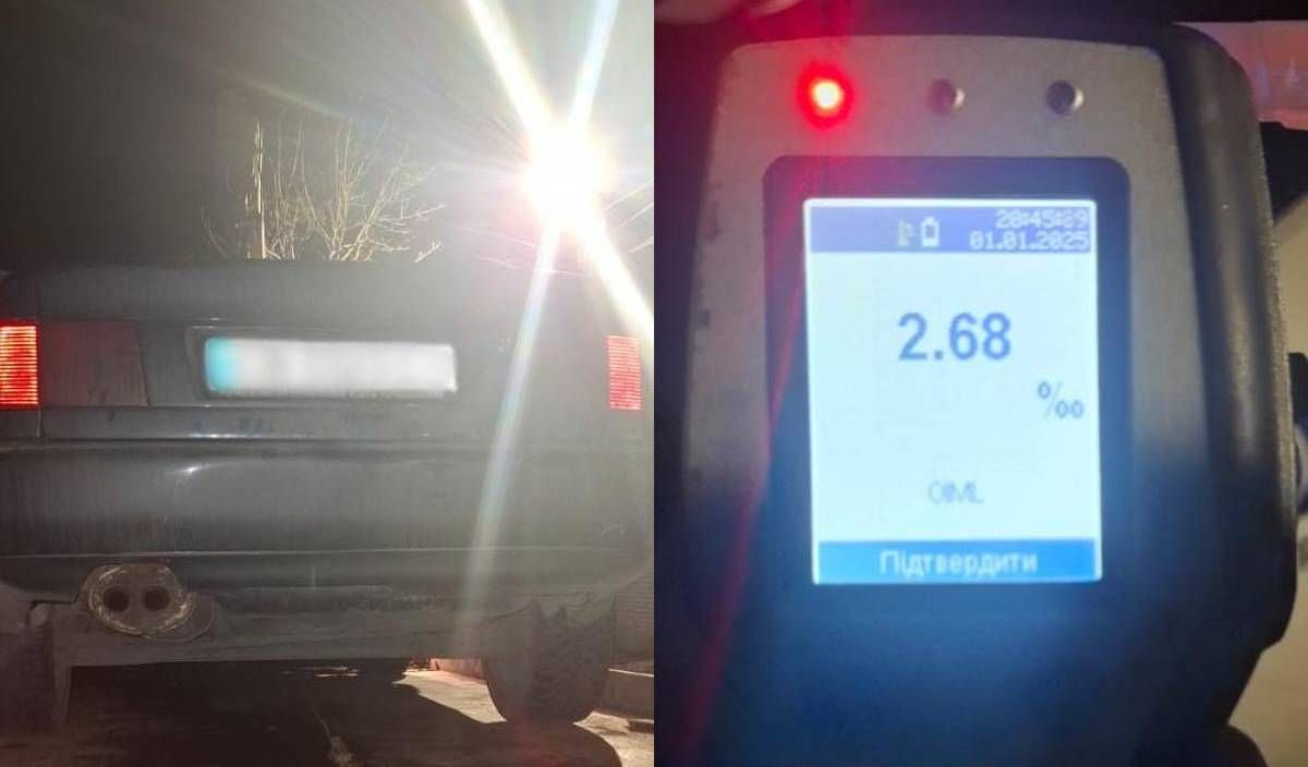 Поліція зупинила п'яного водія у Чернігові Поліція зупинила п'яного водія у Чернігові