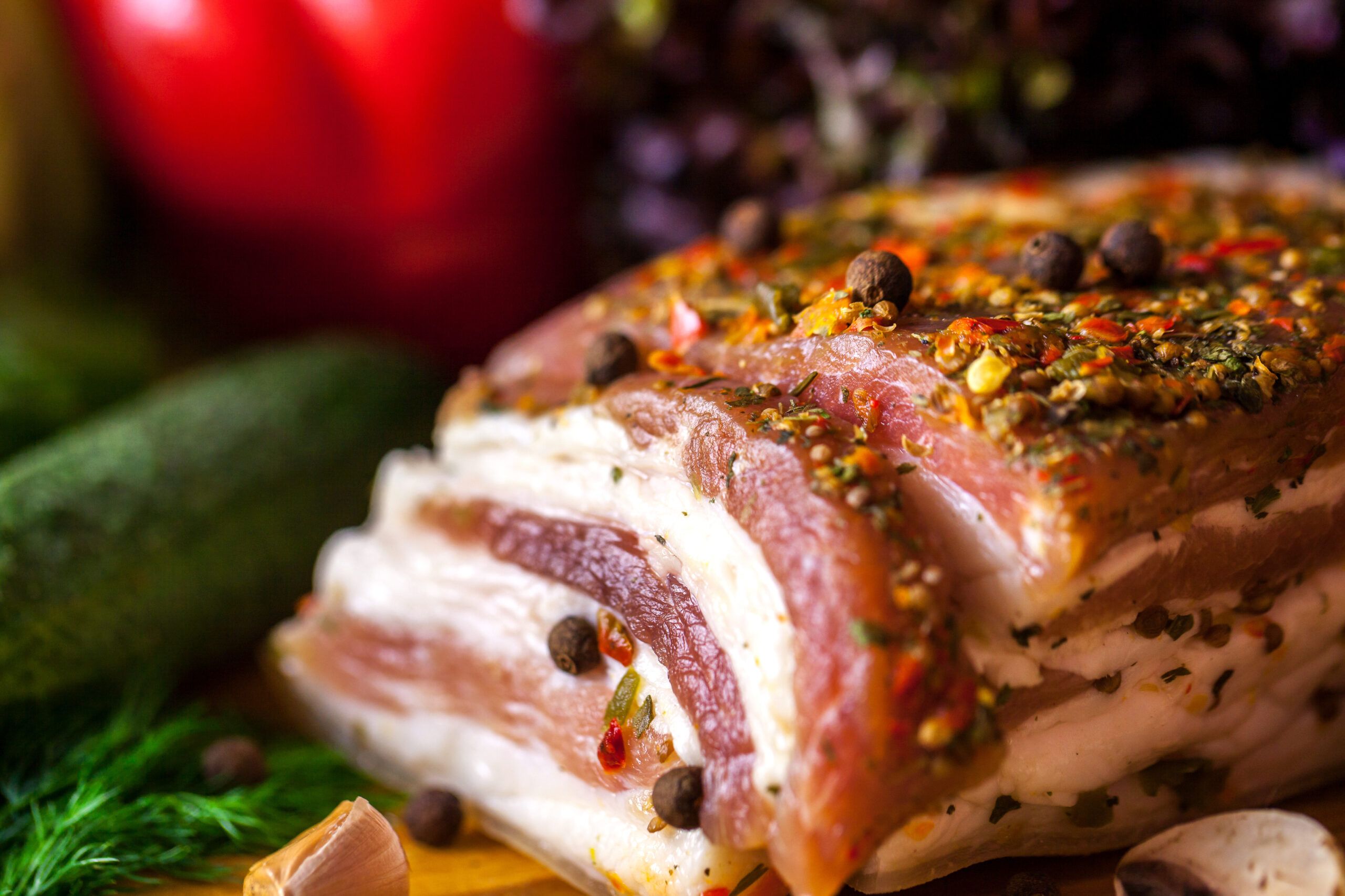 Запекаем вкуснейшее сало в специях Запекаем вкуснейшее сало в специях