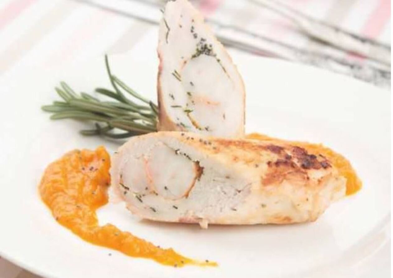 Рулетики з курки та краба Рулетики з курки та краба