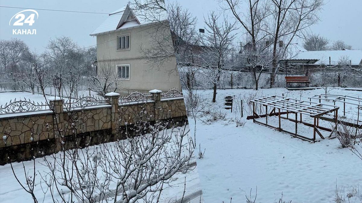 Не лише Львів: на Прикарпатті також засніжило – мальовничі кадри - 24 Канал Не лише Львів: на Прикарпатті також засніжило – мальовничі кадри - 24 Канал