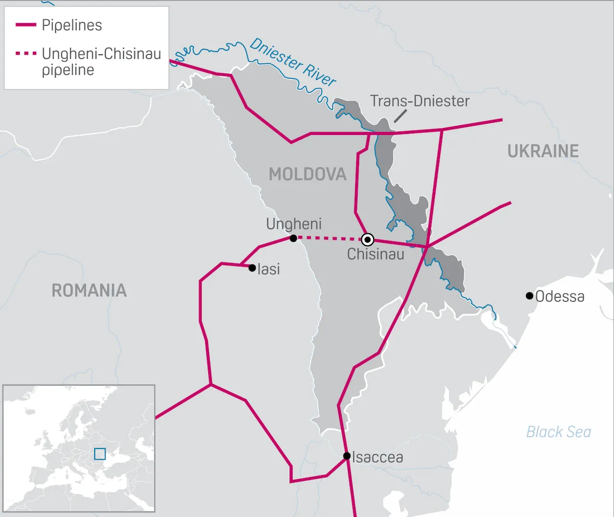 Молдова Придністров'я газ