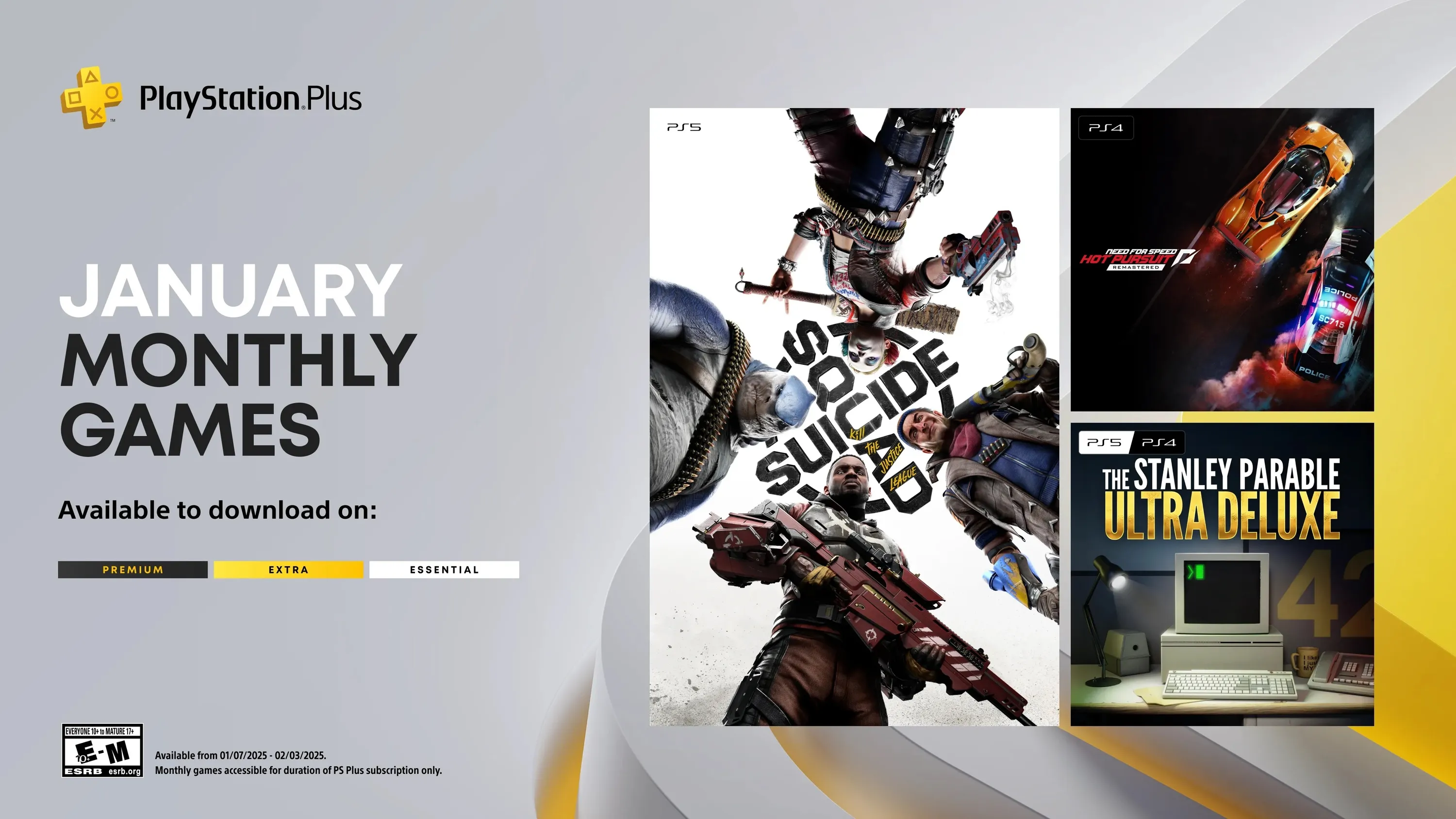 PS Plus січень 2025 PS Plus січень 2025