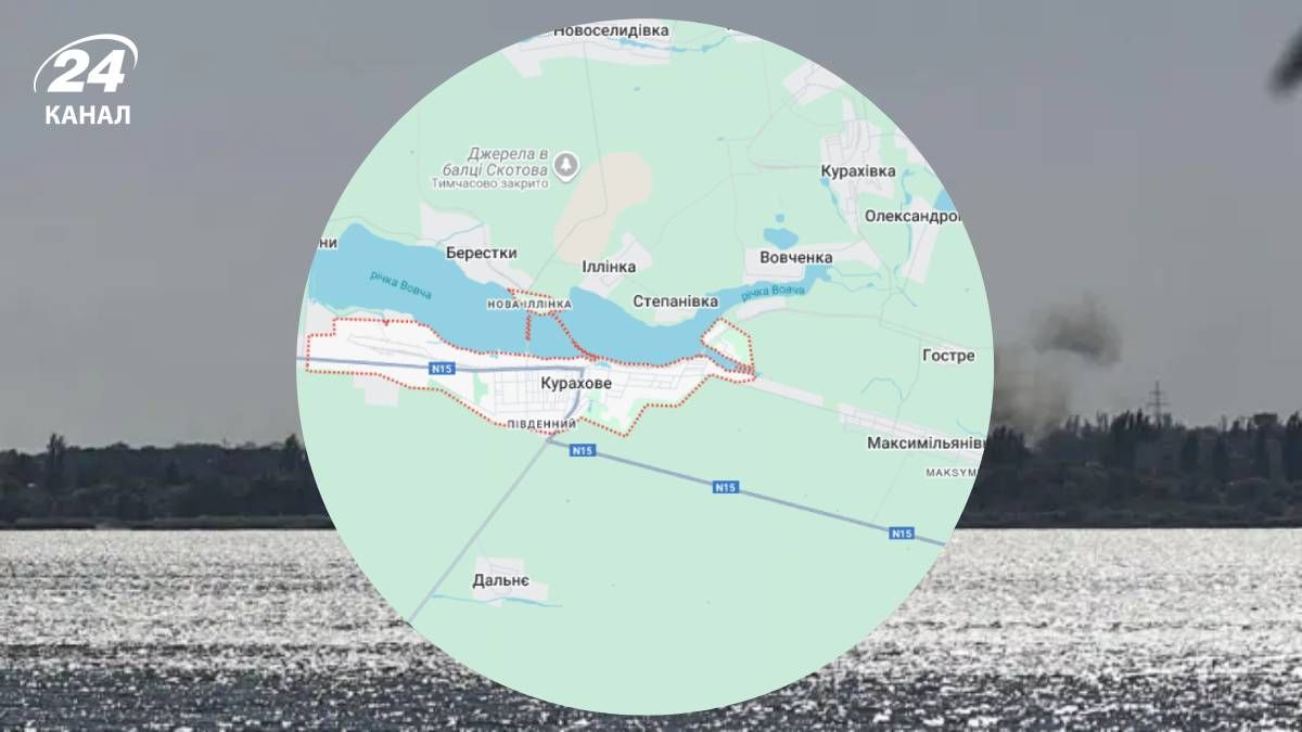 Курахово на карте Курахово на карте