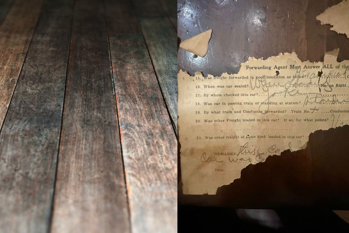 Женщина нашла бумаги под полом Женщина нашла бумаги под полом