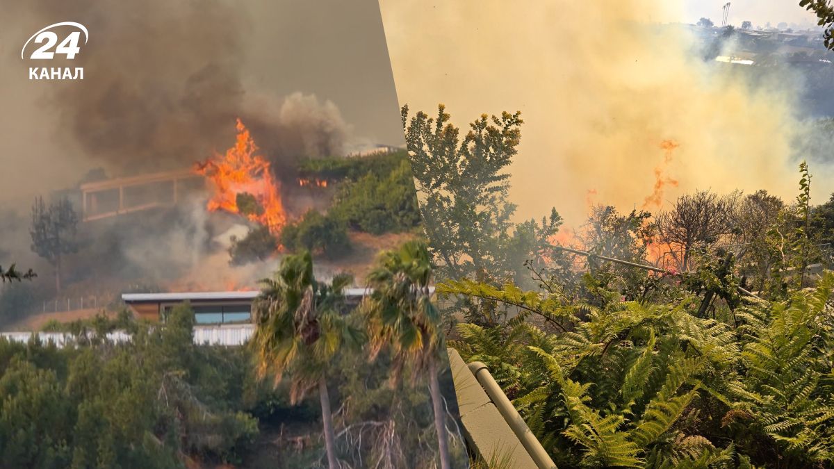 Дім Джеймса Вудса у вогні Дім Джеймса Вудса у вогні