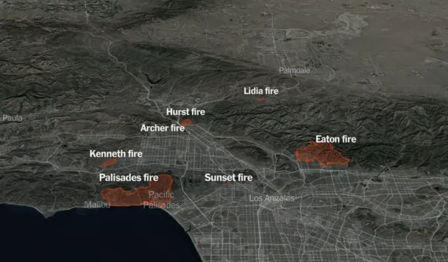 Пожежі у Каліфорнії