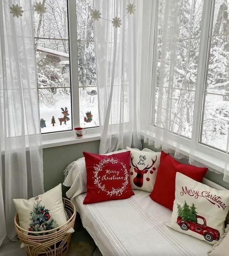 зимний интерьер зимний интерьер