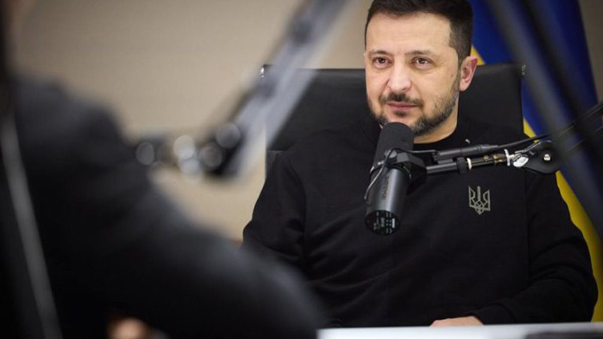 Владимир Зеленский на интервью у Лекса Фрадмана на интервью Владимир Зеленский на интервью у Лекса Фрадмана на интервью