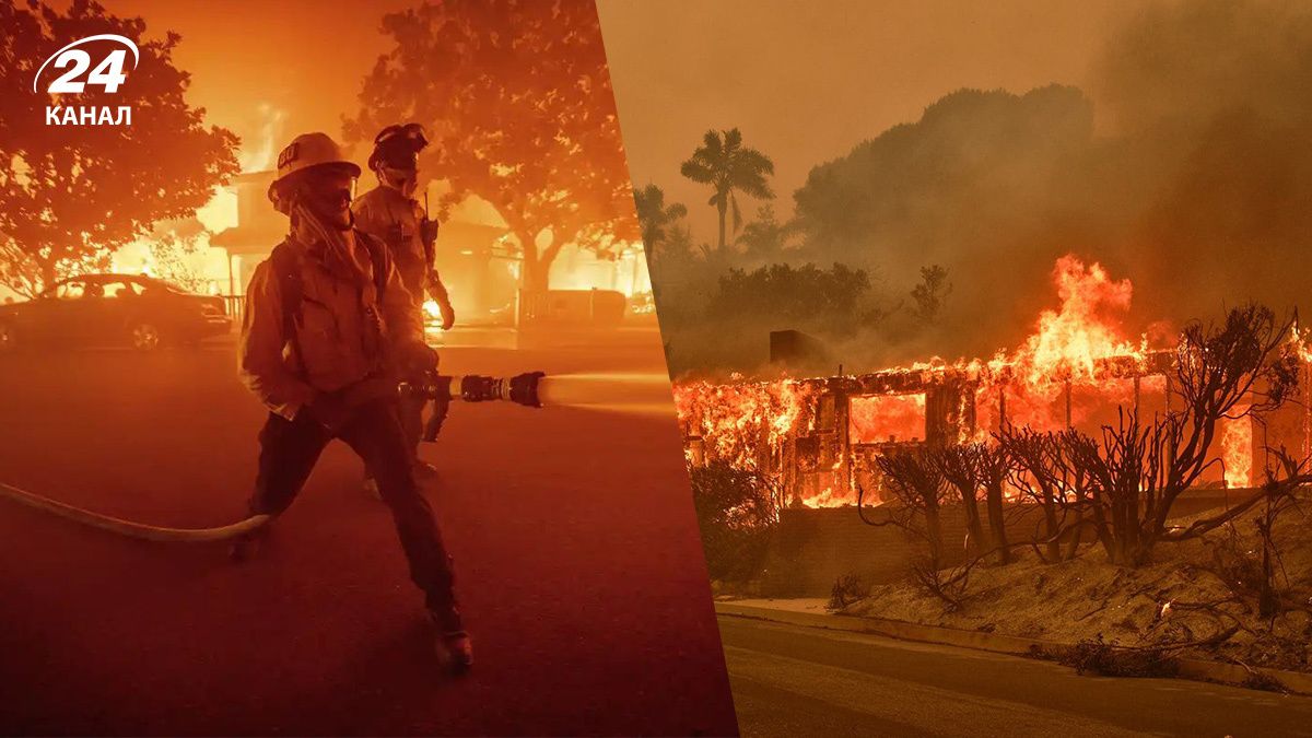 З'явилося супутникове відео пожеж в Каліфорнії З'явилося супутникове відео пожеж в Каліфорнії