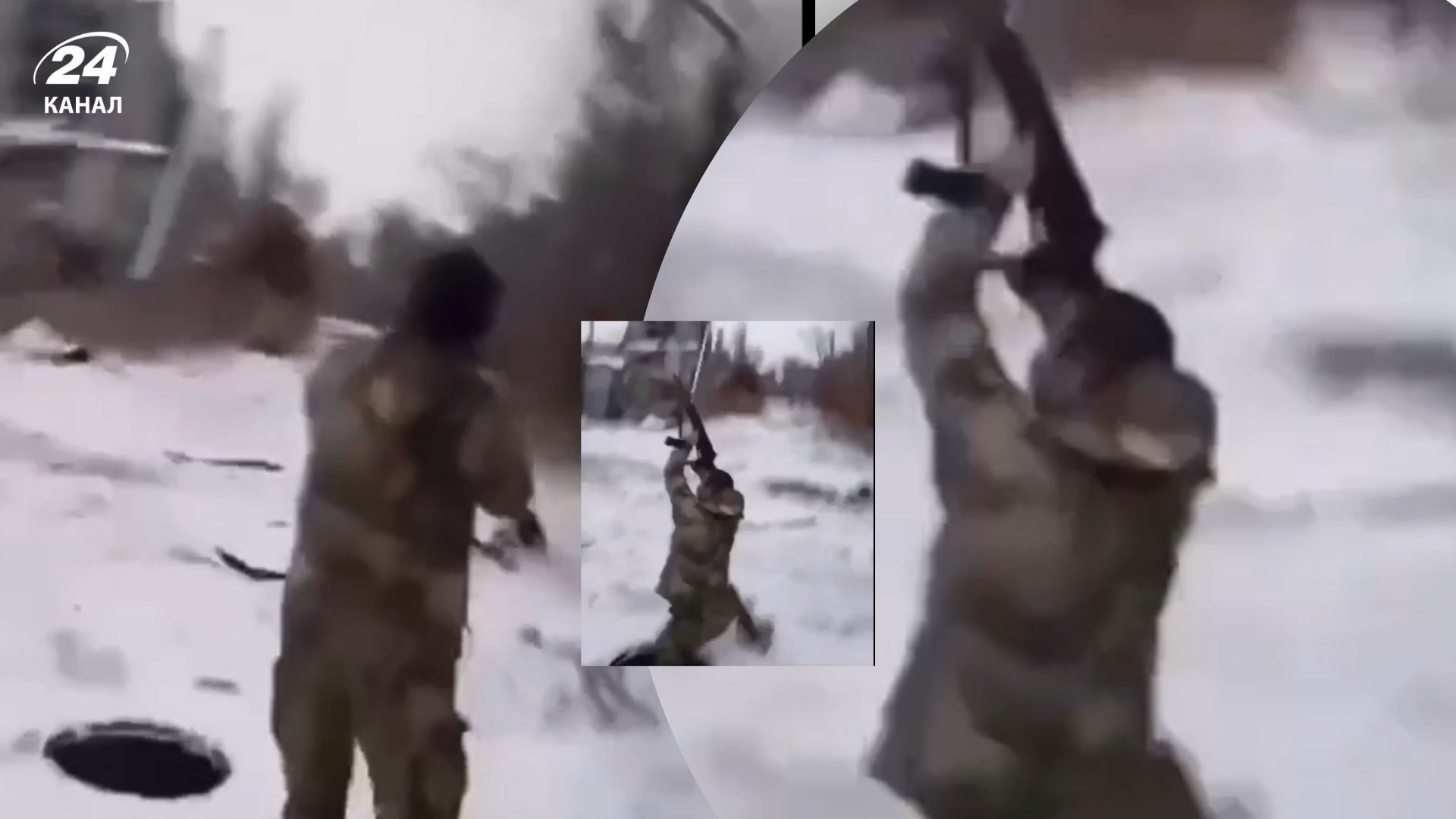 Вражеский солдат упал в канализацию, вероятно, во время съемок ролика для TikTok Вражеский солдат упал в канализацию, вероятно, во время съемок ролика для TikTok