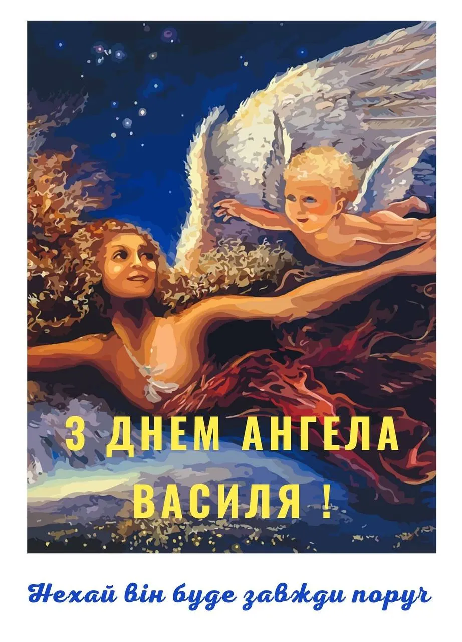 Привітання з Днем ангела Василя 2025 Привітання з Днем ангела Василя 2025