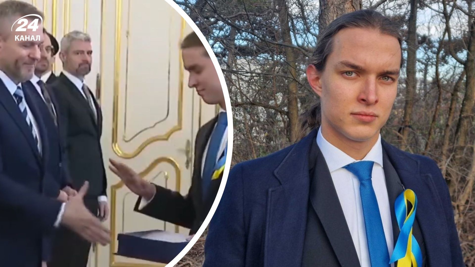 Школяр не потис руку словацькому президенту Школяр не потис руку словацькому президенту