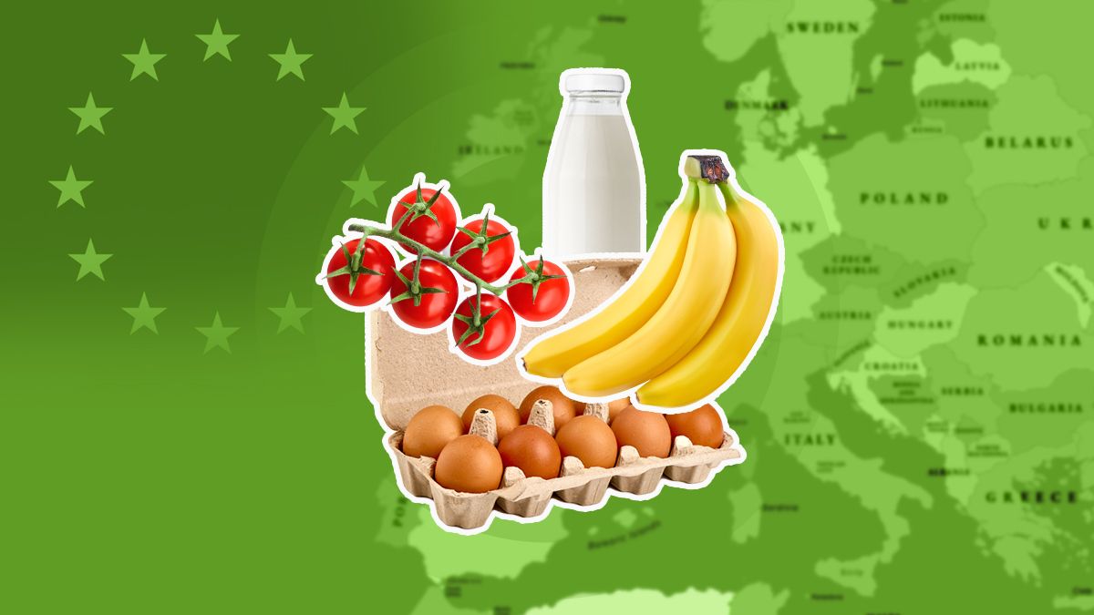 Які ціни на продукти у Європі Які ціни на продукти у Європі