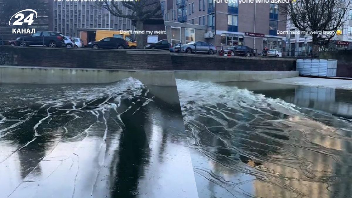 У Роттердамі помітили заморожені хвилі - як вони виглядають У Роттердамі помітили заморожені хвилі - як вони виглядають