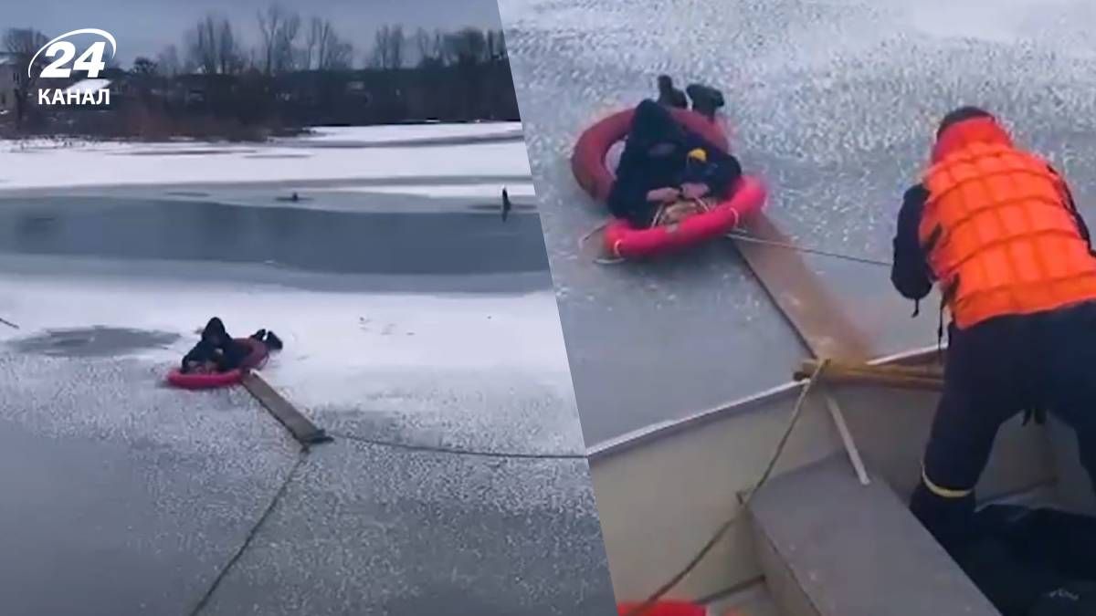 Рятувальники дістали з води 12-річного хлопчика, який провалився під кригу - 24 Канал Рятувальники дістали з води 12-річного хлопчика, який провалився під кригу - 24 Канал