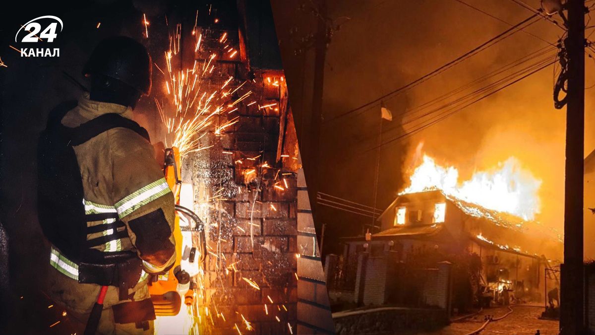 Поліція та ДСНС показали наслідки нічної атаки на Київщину Поліція та ДСНС показали наслідки нічної атаки на Київщину