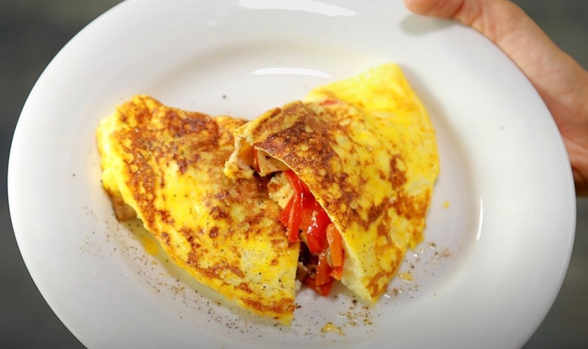 Омлет з овочами та грибами Омлет з овочами та грибами