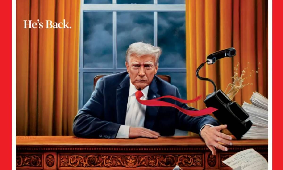 Він повернувся, – журнал Time показав нову обкладинку з Трампом, який змітає документи - 24 Канал Він повернувся, – журнал Time показав нову обкладинку з Трампом, який змітає документи - 24 Канал