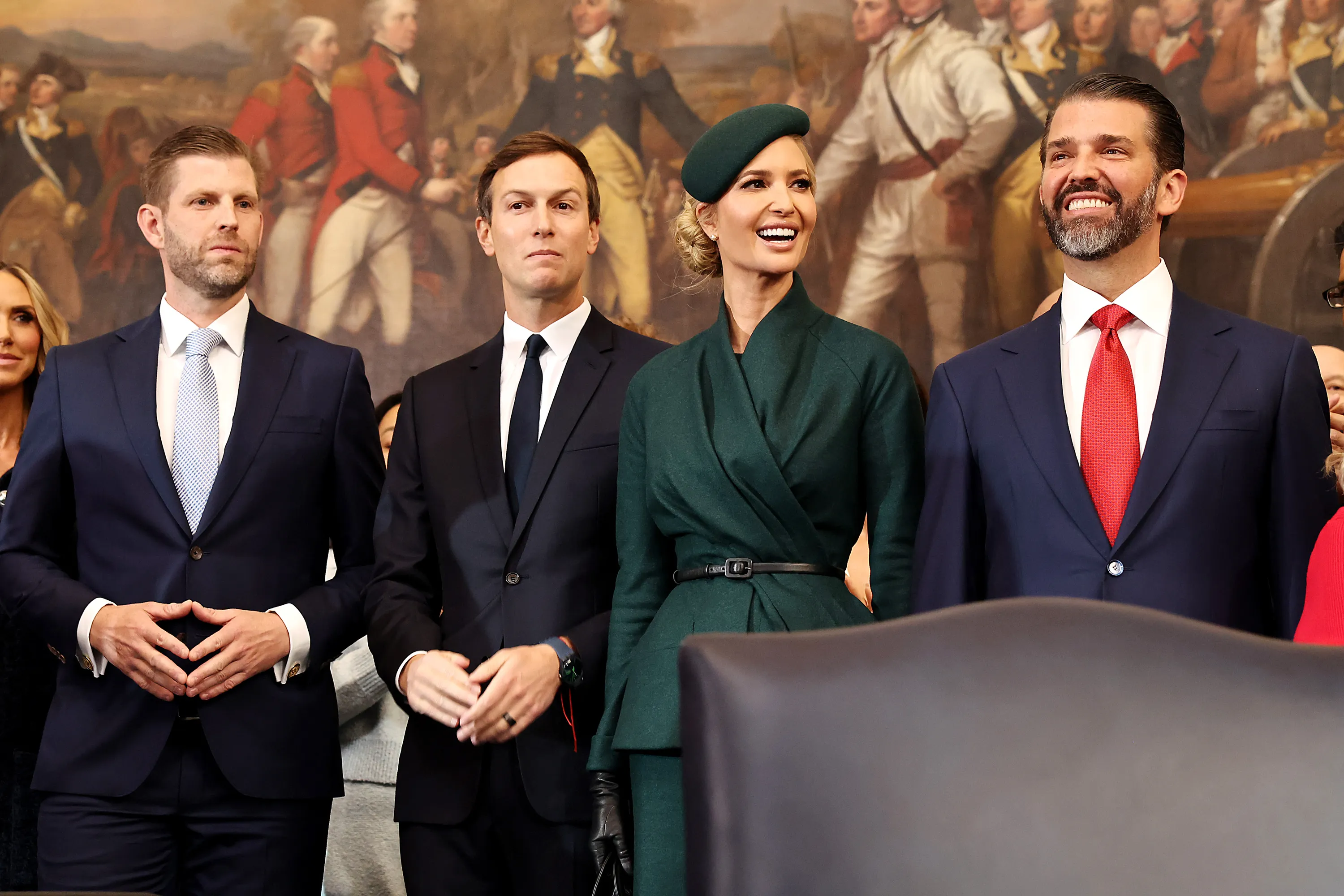 Інавгурація Дональда Трампа – Ерік Трамп, Джаред Кушнер, Іванка Трамп і Дональд Трамп-молодший Інавгурація Дональда Трампа – Ерік Трамп, Джаред Кушнер, Іванка Трамп і Дональд Трамп-молодший