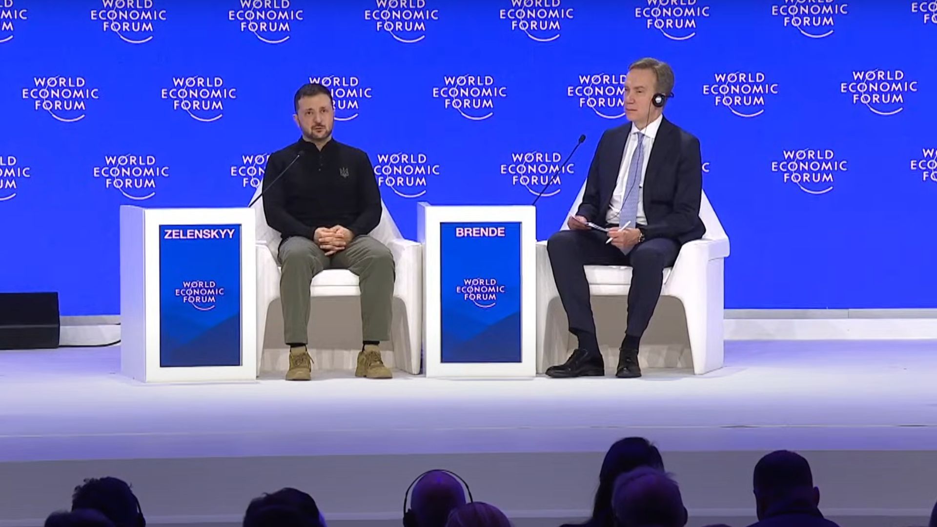 Зеленский на форуме в Давосе Зеленский на форуме в Давосе