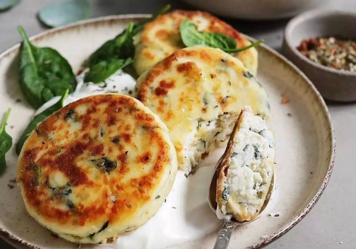 Сырники с зеленым луком